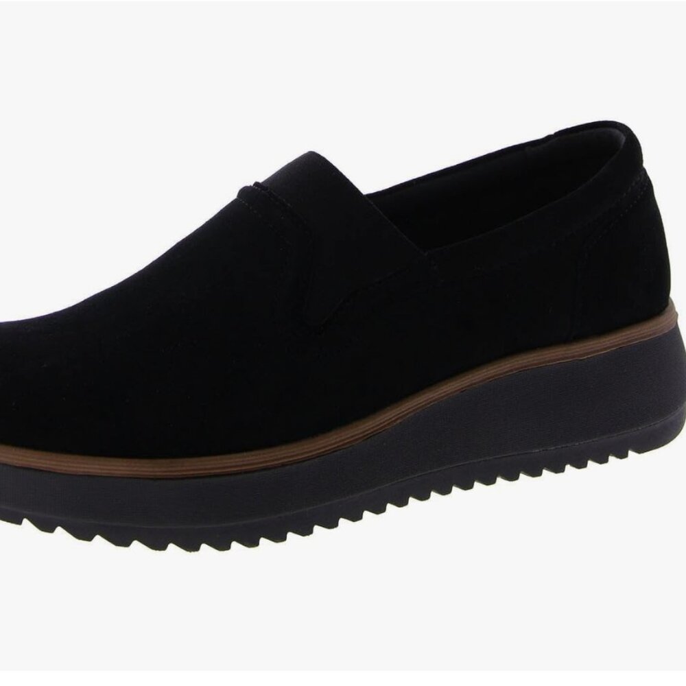 Clarks Collection Women's Zylah Sky Loafer Black Suede